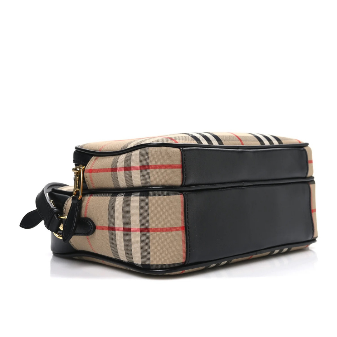 Messenger Bag Beige Tartan