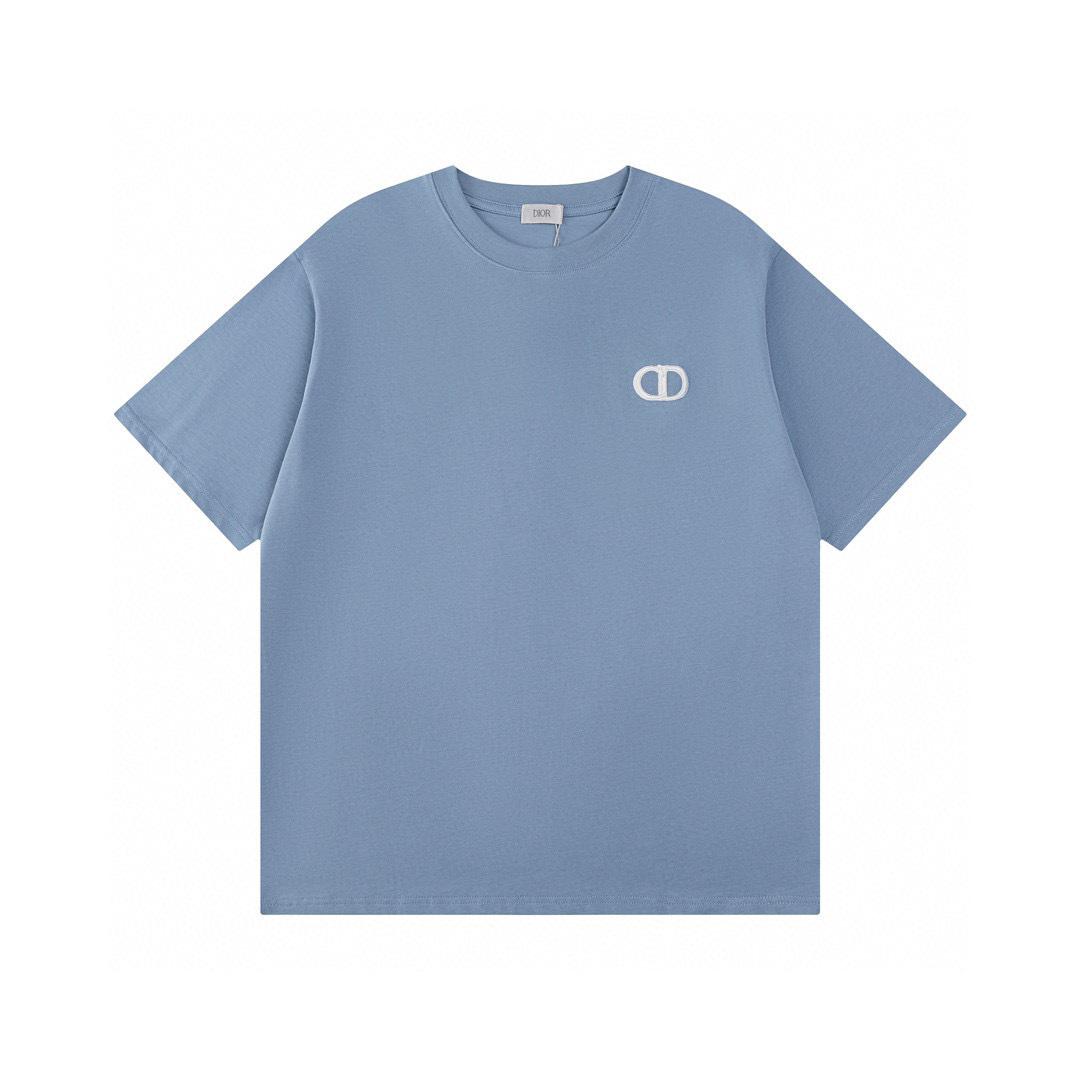 Monogram T-shirt Azul Claro