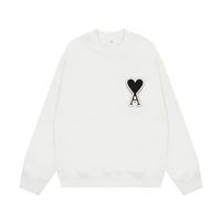 Ami Hoodie Cremo Corazon Negro