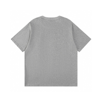 Monogram T-shirt Liso Gris Logo Rojo