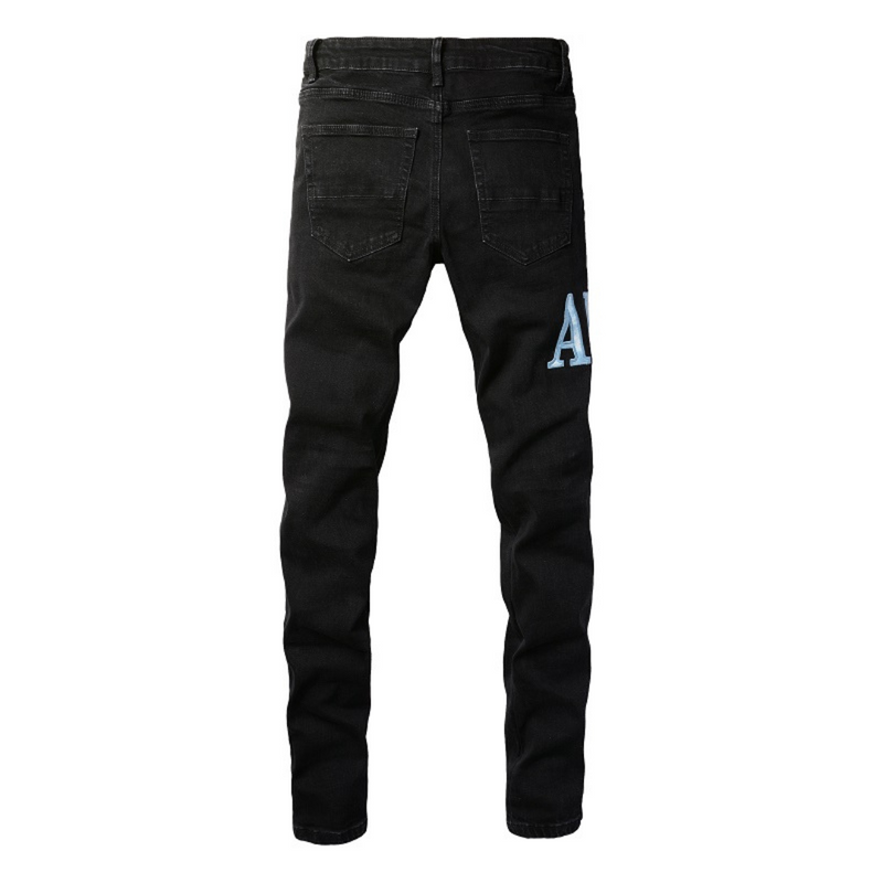 Amr Blue Patch Jeans