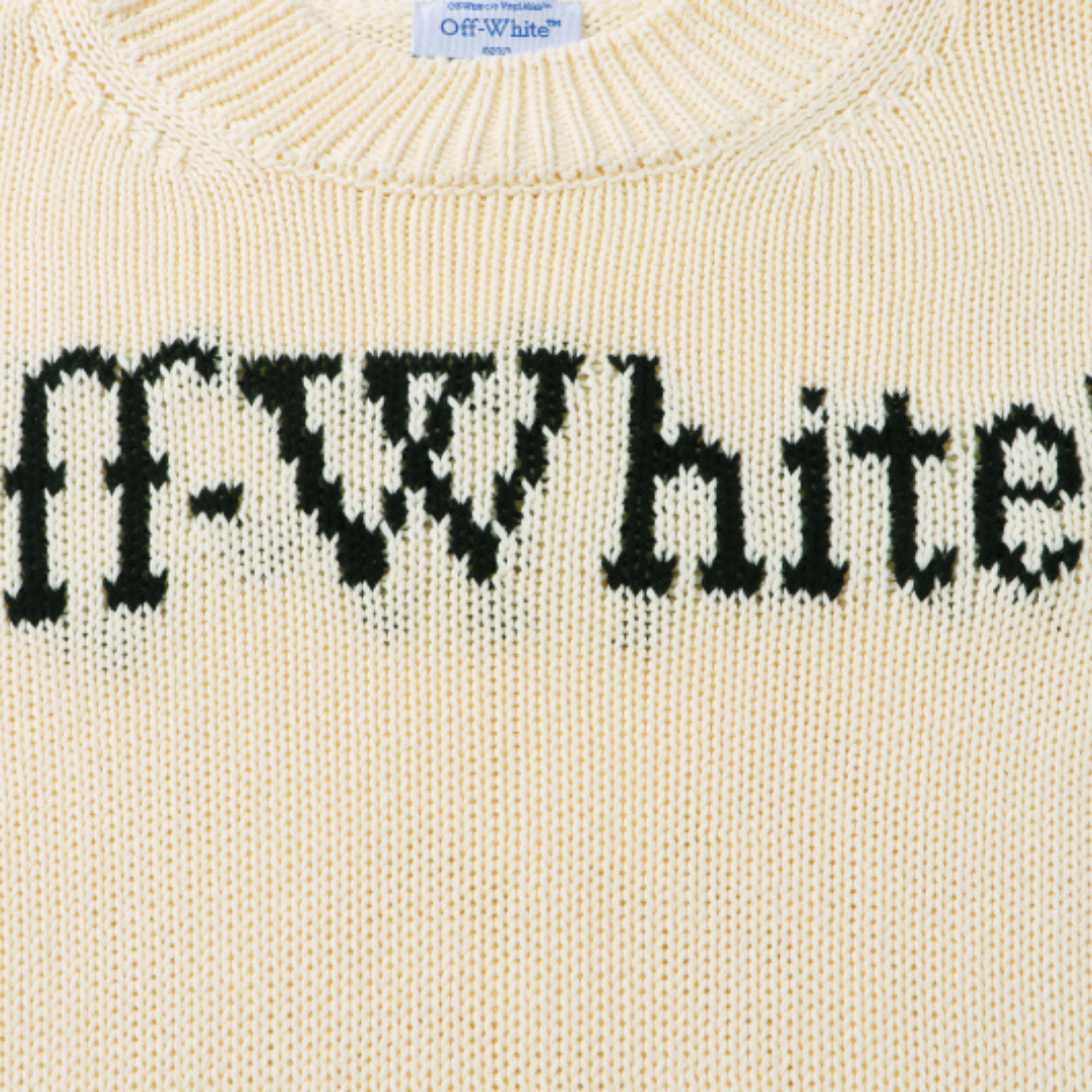 Off-White Off-W Monogram Sweater - Beige