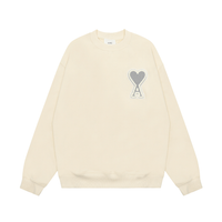Ami Hoodie Cremo Corazon Blanco