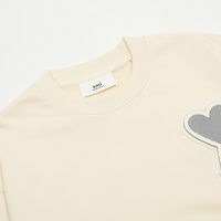 Ami Hoodie Cremo Corazon Blanco