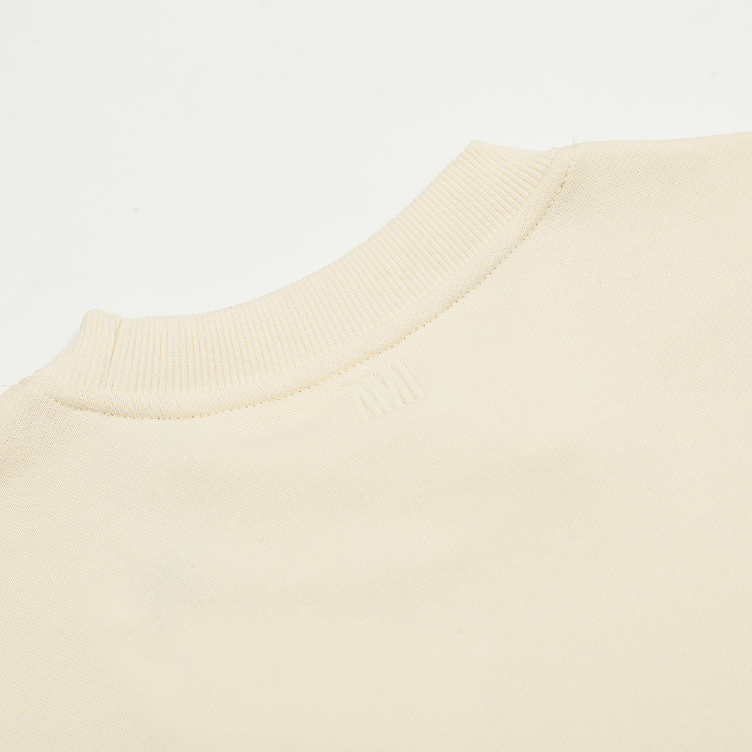 Ami Hoodie Cremo Corazon Blanco