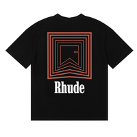 Camiseta Rh*de Negro Monograma Marron