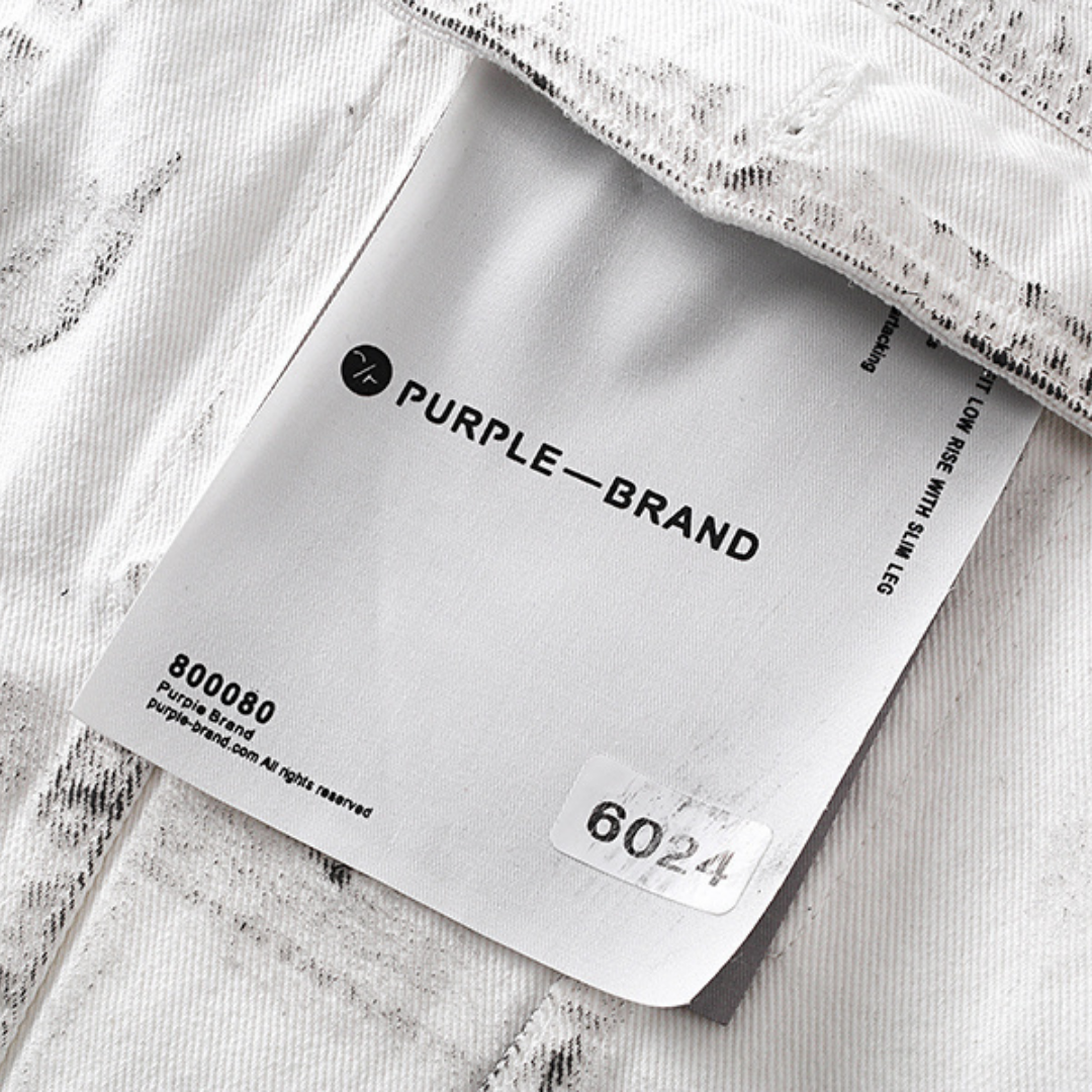 Pantalon Purple Brand Lavado Claro Roturas 4