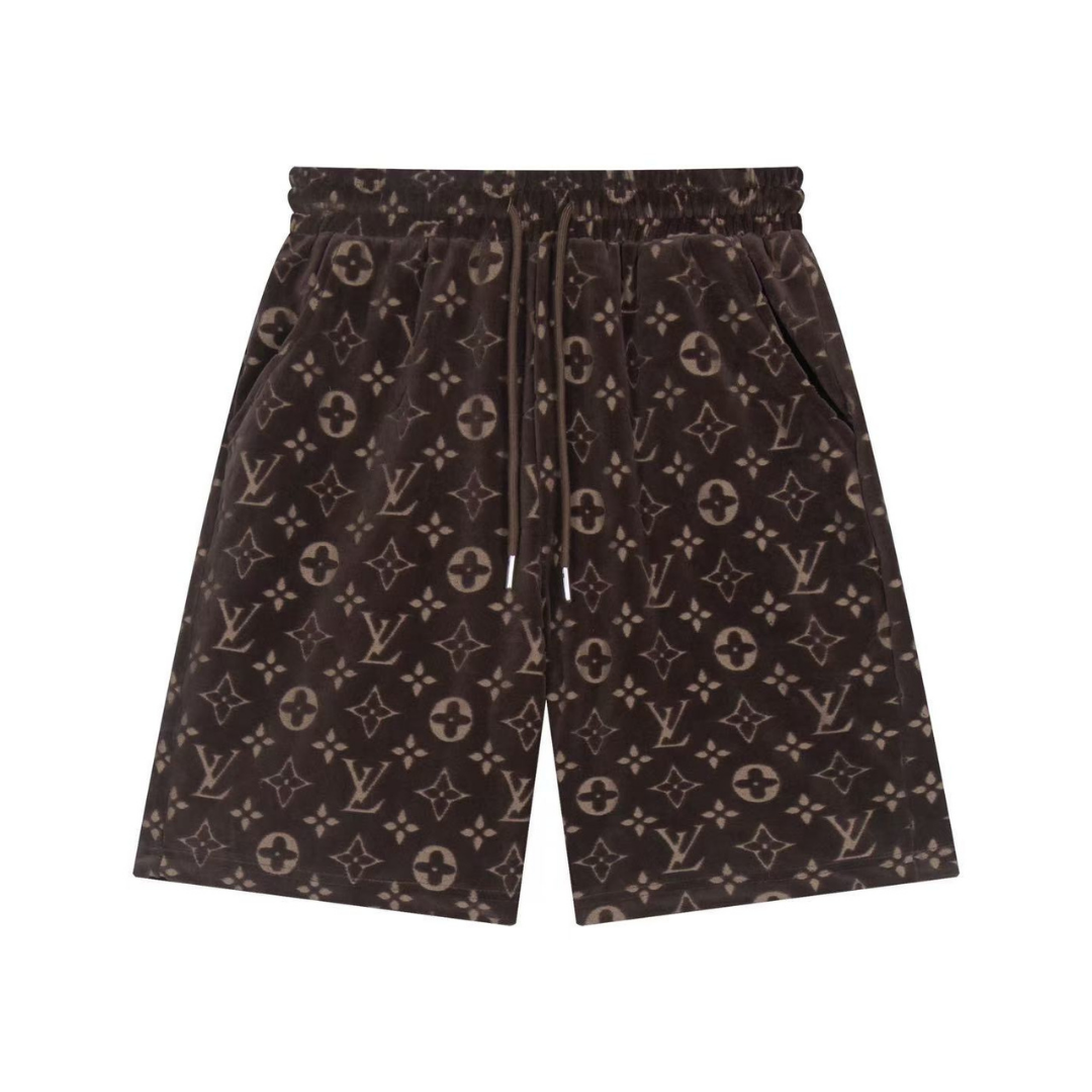Lv Shorts Monograma Marron