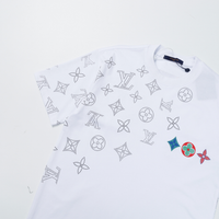 Louis Vuitton Monogram T-shirt - Negro Monograma Azul Rosa