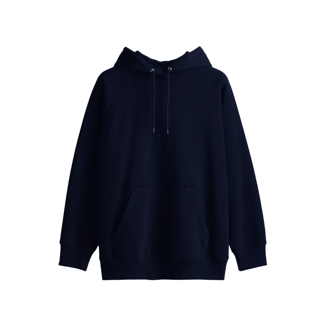 Oversized Essence Hoodie Navy Blue Hoodie