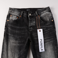 Purple Gradient Black Jeans Liso Negro Purples