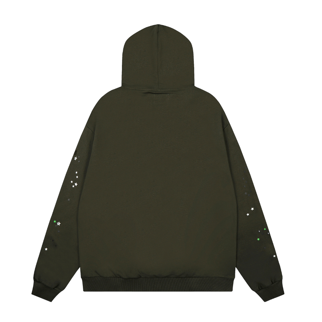 Buzo Sp5der Camo Verde Arana