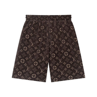 Lv Shorts Monograma Marron