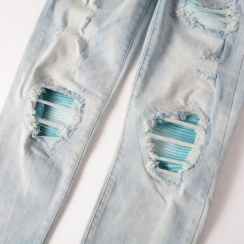Amr Blue Gradient Jeans Azul 2
