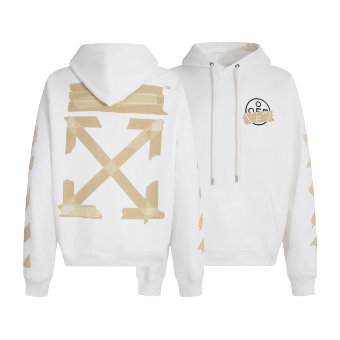Off-White Off-W Monogram Hoodie - Blanco Blanco Off White