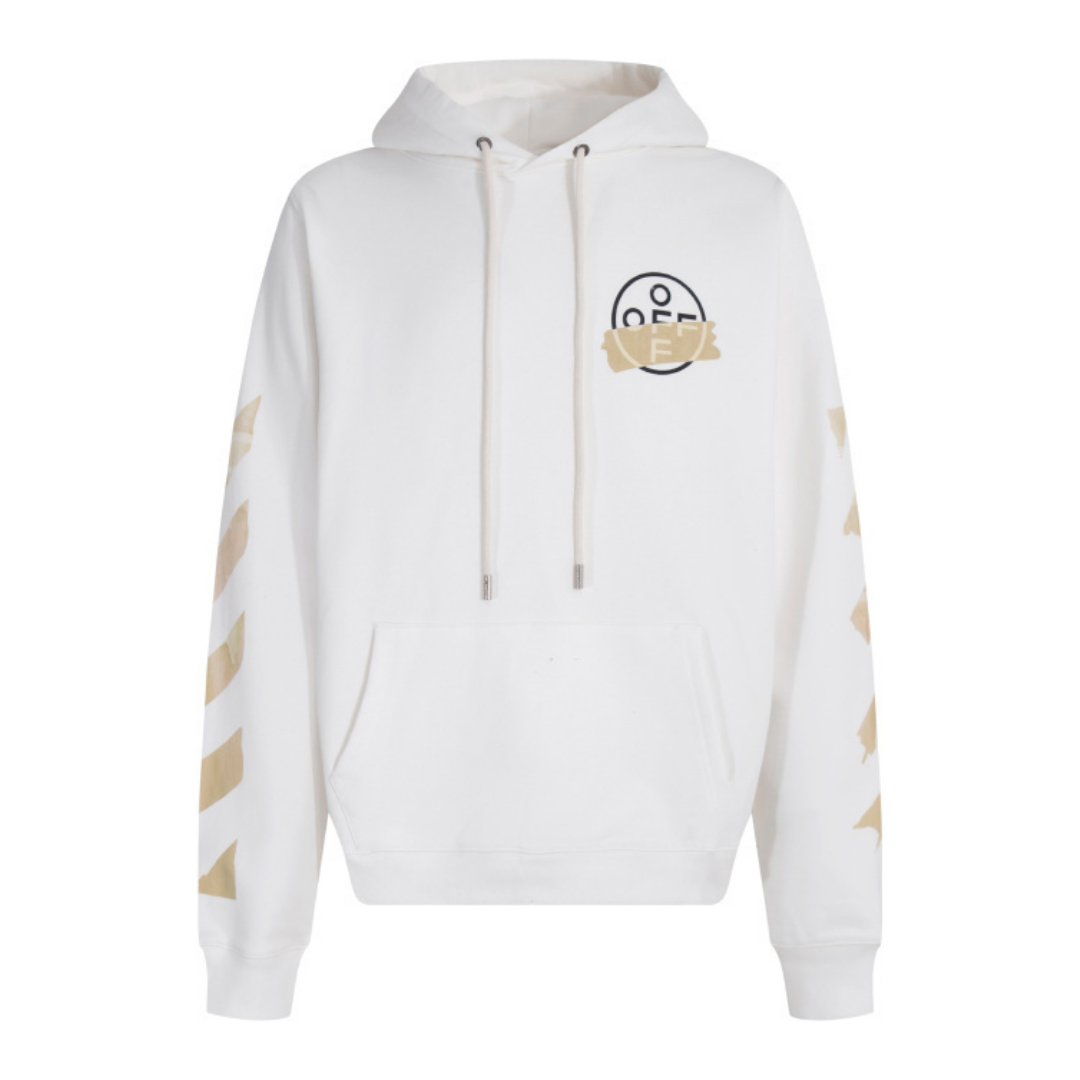Off-White Off-W Monogram Hoodie - Blanco Blanco Off White