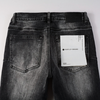 Purple Gradient Black Jeans Liso Negro Purples