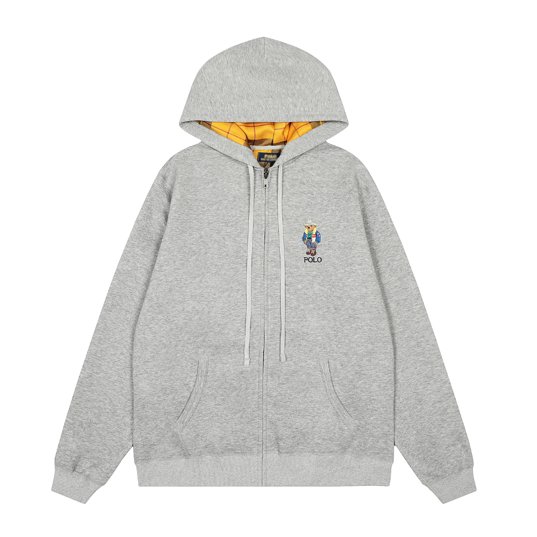 Camiseta Polo Ralph Lauren Gris Gris Oso Cuadros