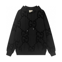 Monogram Hoodie Monograma Gg Negro