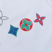 Louis Vuitton Monogram T-shirt - Blanco Monograma Azul Rojo