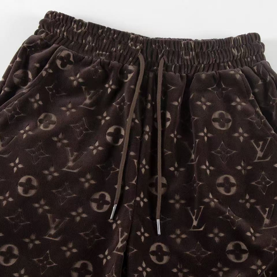 Lv Shorts Monograma Marron