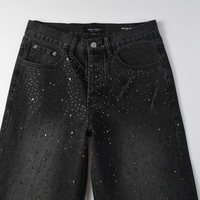 Purple Black Diamonds Jeans Camo Negro
