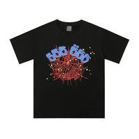 Camiseta Sp5der Negro Rojo Gafas Azul