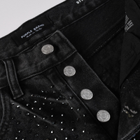 Purple Black Diamonds Jeans Camo Negro
