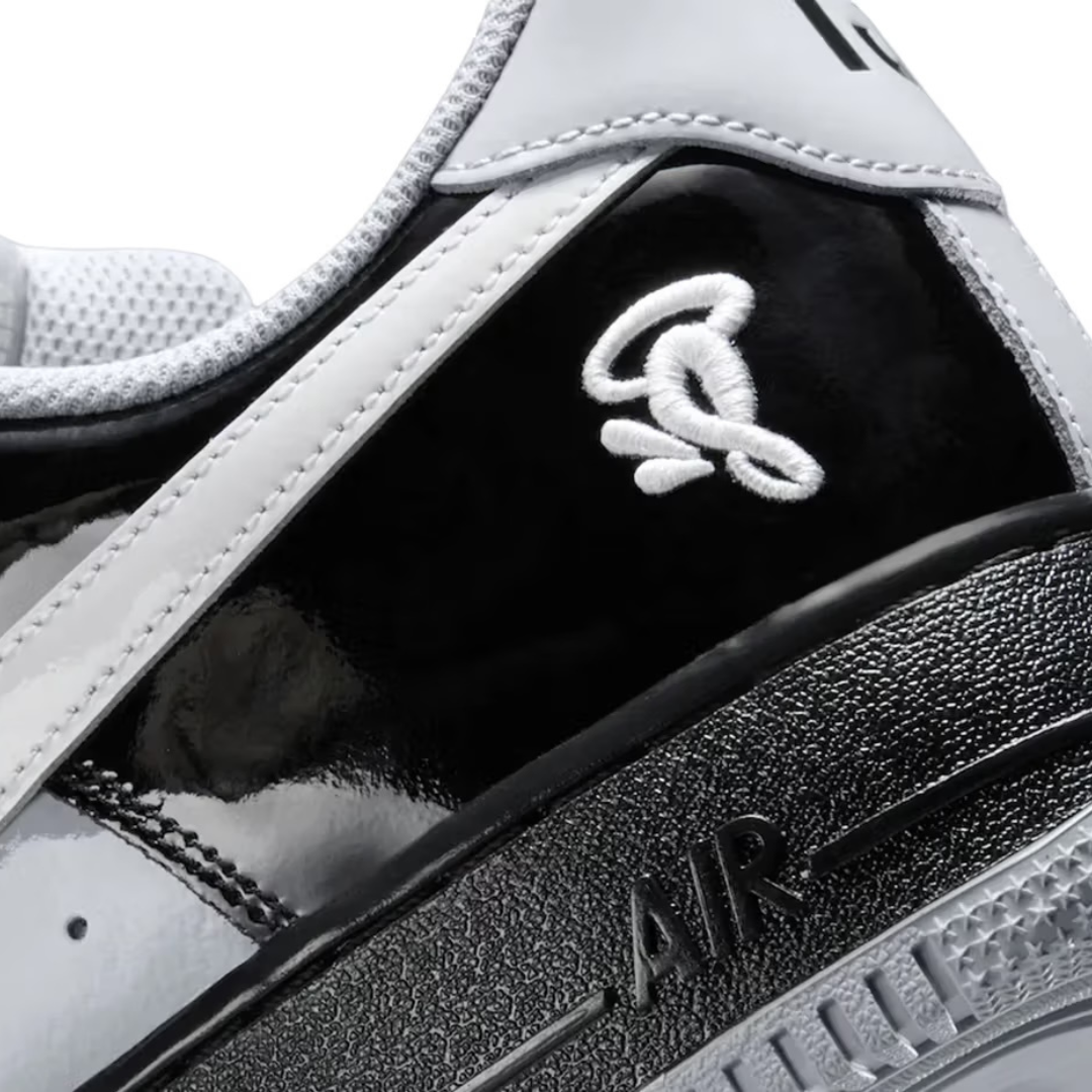AF1 x Syna Negro Blanco