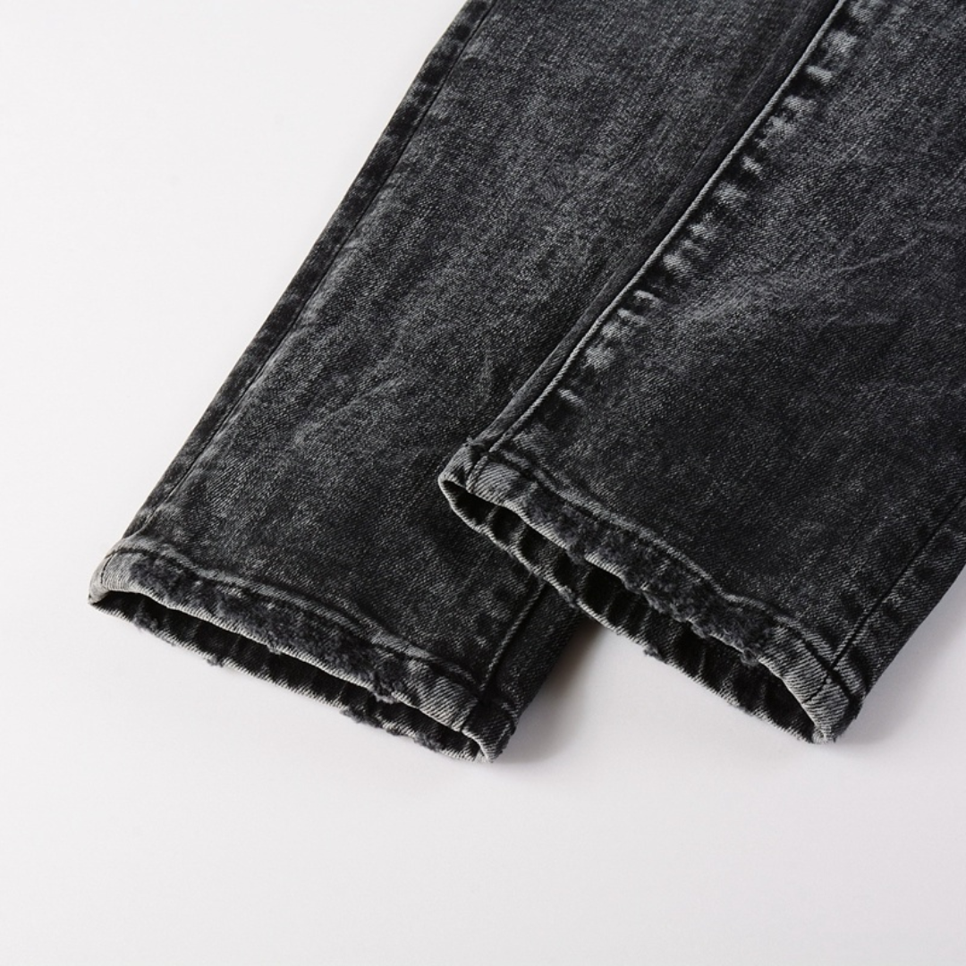 Purple Gradient Black Jeans Liso Negro Purples