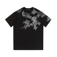 Monogram T-shirt Monograma Negro Blanco 3