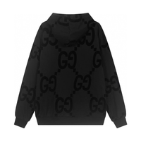 Monogram Hoodie Monograma Gg Negro