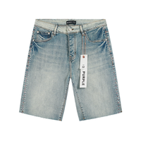 Pantalon Purple Brand Liso Azul Estrellas