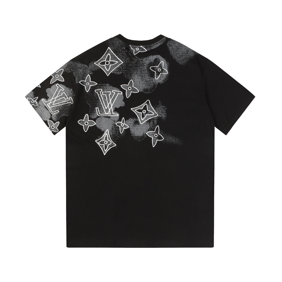 Monogram T-shirt Monograma Negro Blanco 3