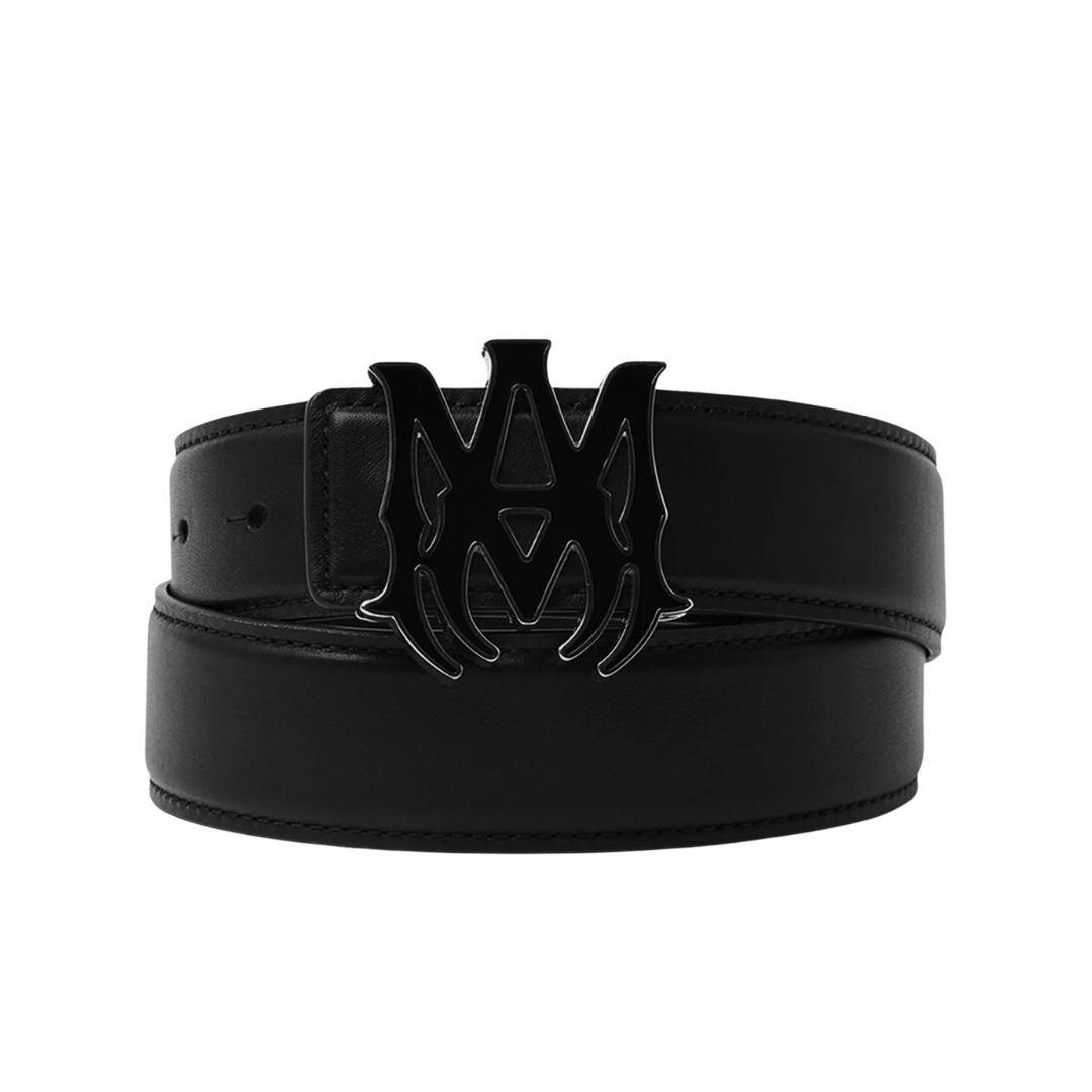 Amr Monogram Belt Negro Monograma Blanco