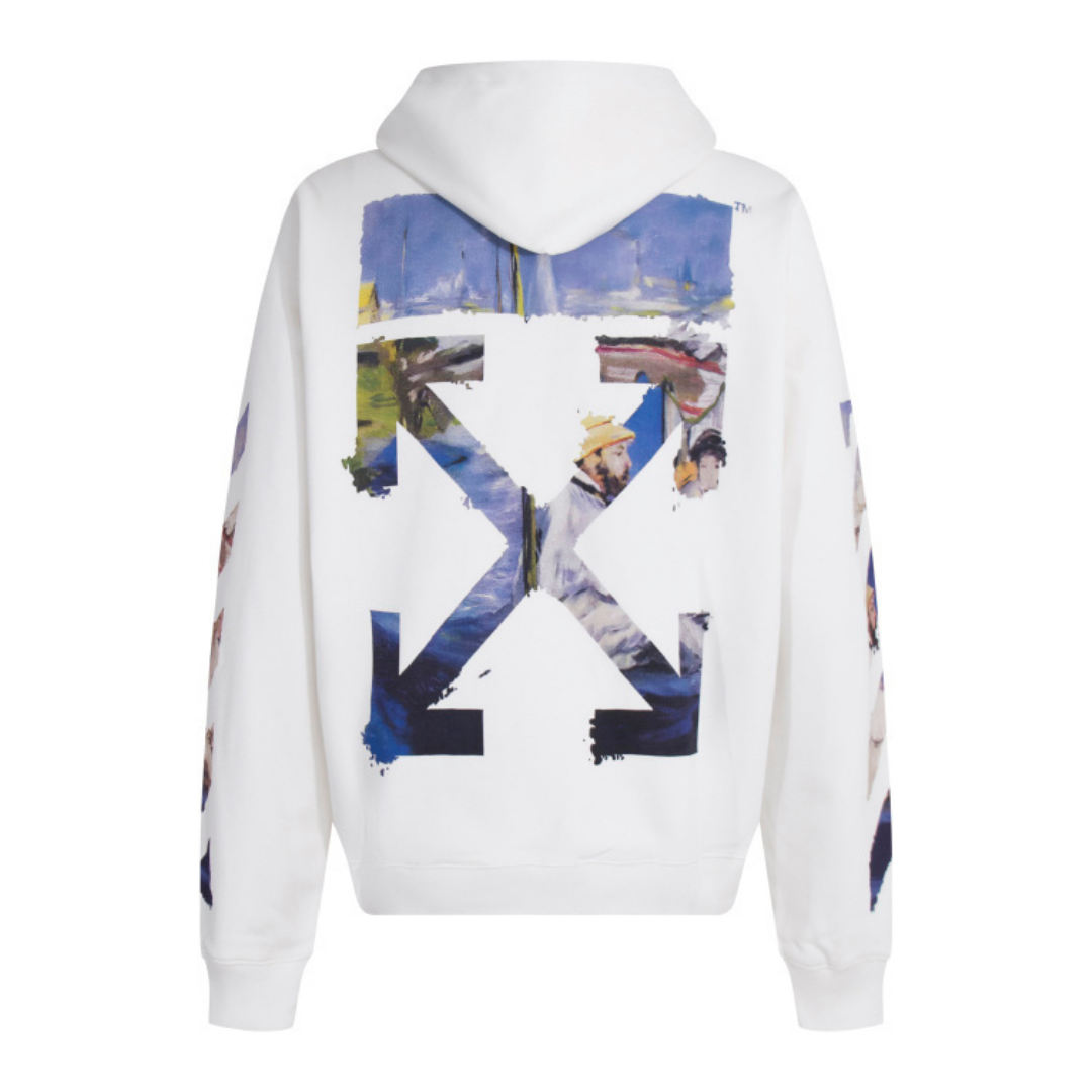 Off-White Off-W Monogram Hoodie - Blanco Blanco Xx