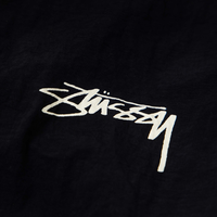 Stussy Jacket Negro Logo Blanco