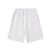 Rules the World White Shorts Negro Logo Blanco