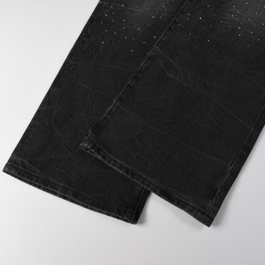 Purple Black Diamonds Jeans Camo Negro
