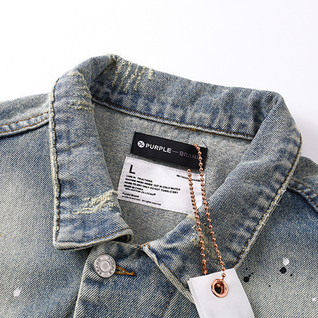 Purple Denim Jacket · Purple Brand · Nova Neta