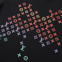 Louis Vuitton Monogram T-shirt - Negro Estrellas Negro Rojo