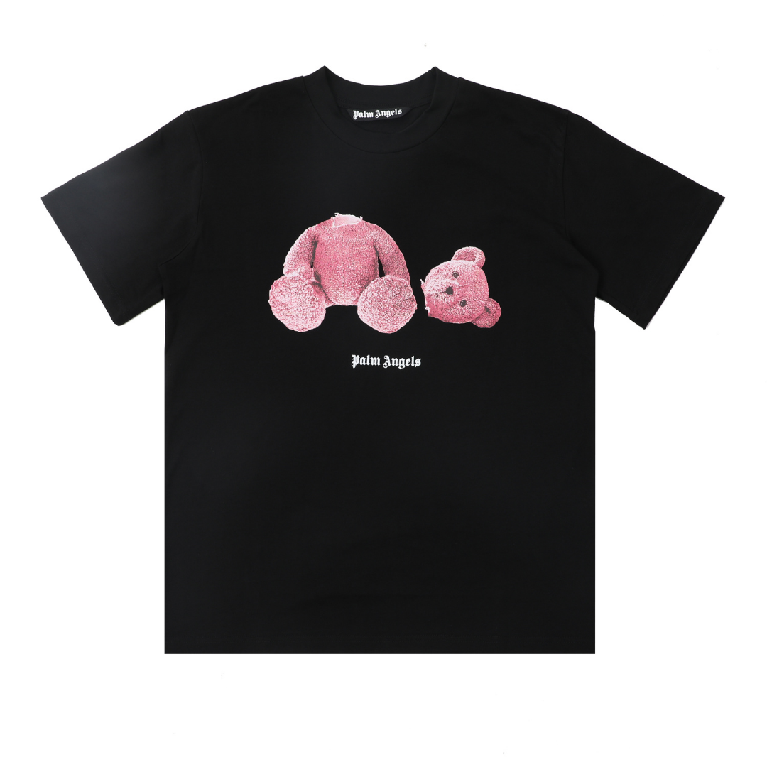 Palm Angels Palm Bear T-shirt - Blanco Rosa Teddy