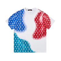 Monogram T-shirt Monograma Azul Rojo