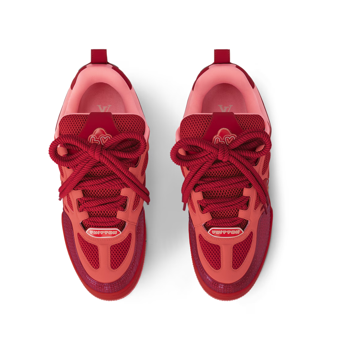 Skater Monogram Trainer Rosado Puntos Blancos