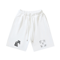Off-White Off-W Monogram Shorts - Blanco Blanco Logo Negro