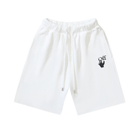 Off-White Off-W Monogram Shorts - Negro Negro Cross Blanco