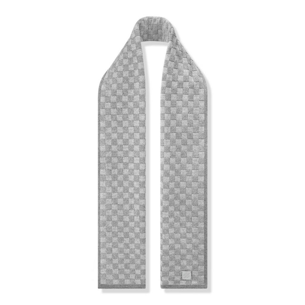 Monogram Grey Scarf & Beanie