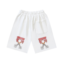 Off-White Off-W Monogram Shorts - Blanco Estrellas Rojo Blanco