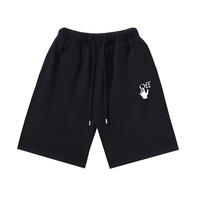 Off-White Off-W Monogram Shorts - Negro Negro Cross Blanco