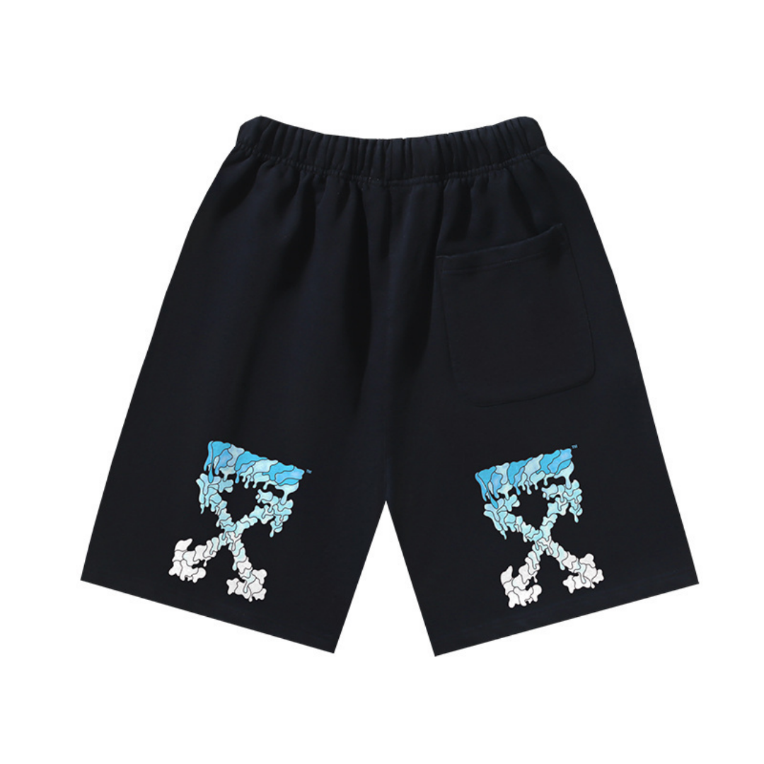 Off-White Off-W Monogram Shorts - Blanco Estrellas Azul